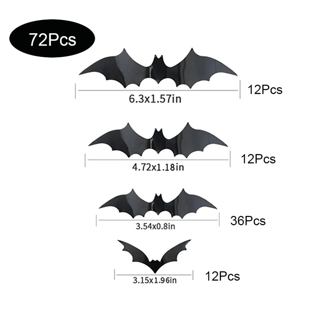 3D Halloween Bats Decorations For Halloween
