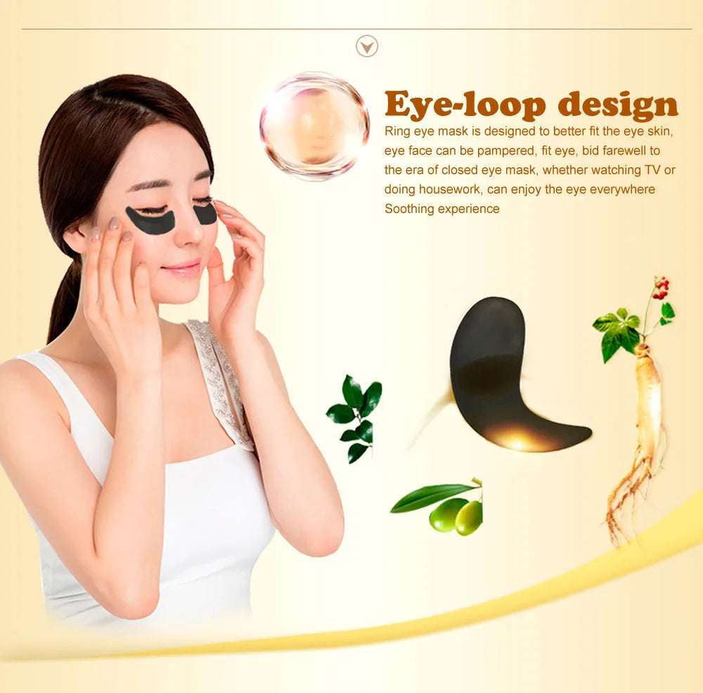 20Pcs Gold Collagen Crystal Eye Mask