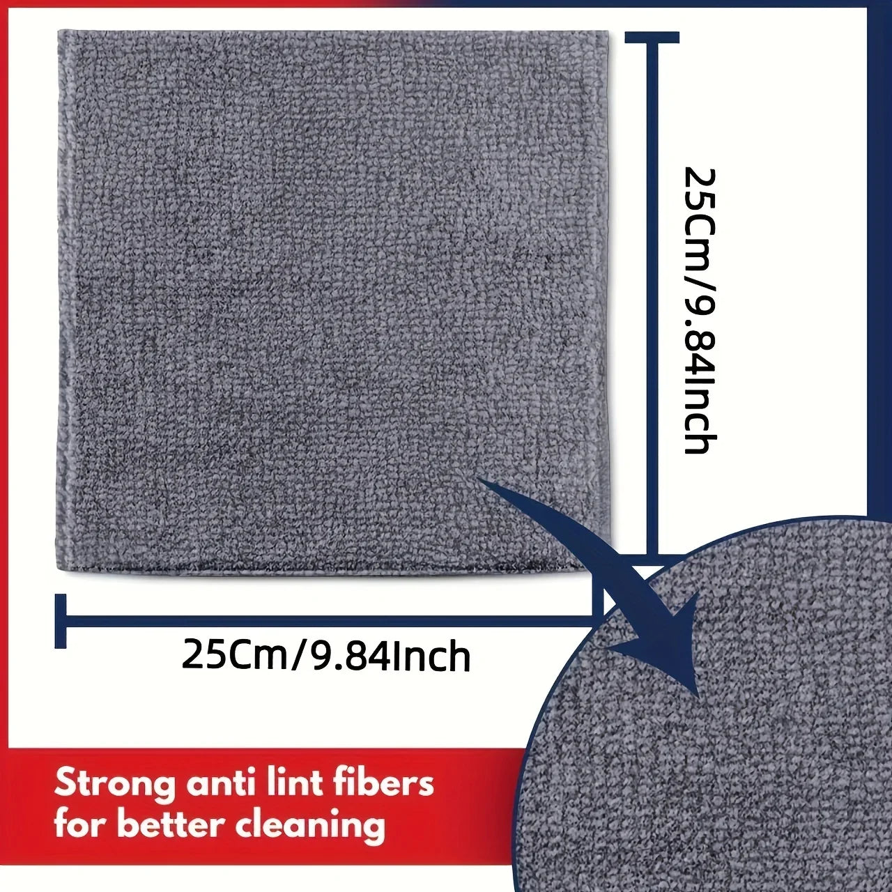 Ultra-fine Fiber Light Gray Kitchen Towel
