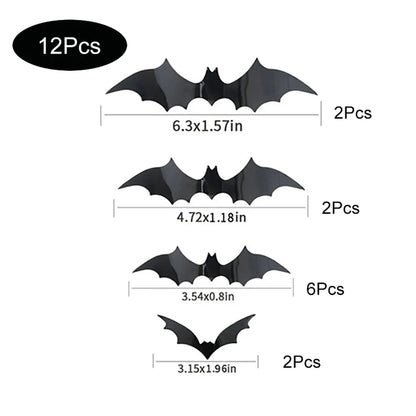 3D Halloween Bats Decorations For Halloween