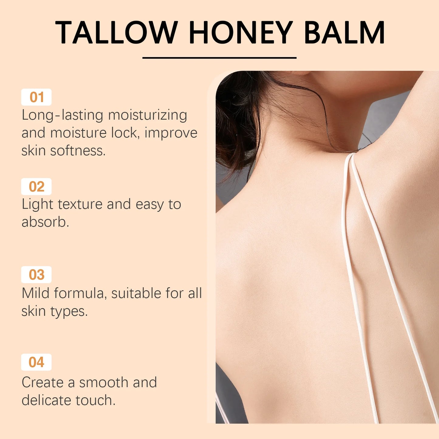 Tallow Honey Cream For Hydrating Skin