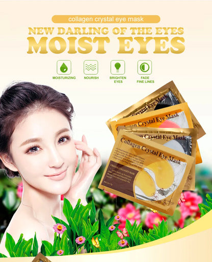 20Pcs Gold Collagen Crystal Eye Mask