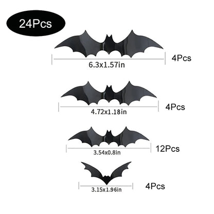 3D Halloween Bats Decorations For Halloween