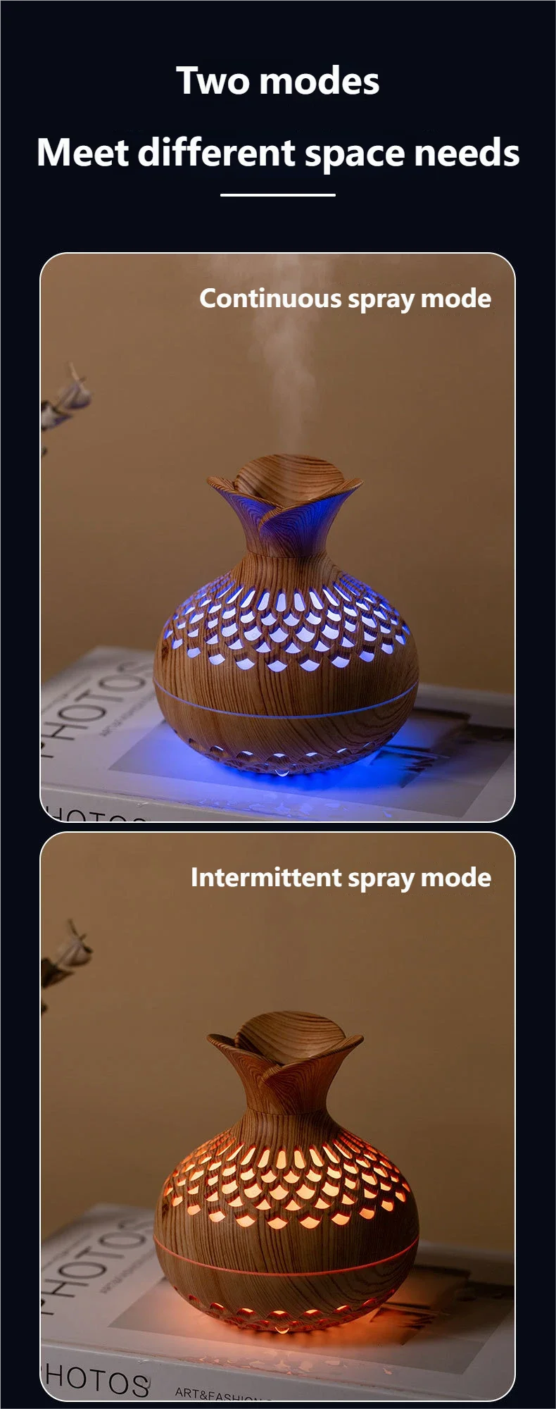 HOMEFISH 300 ml USB Mini Air Humidifier
