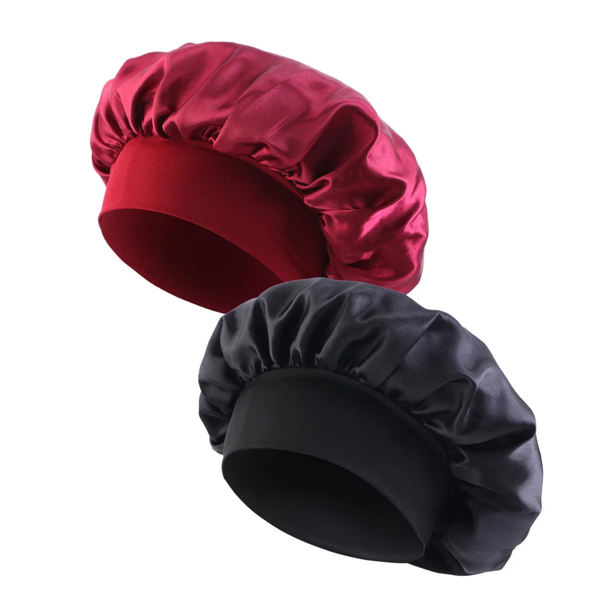 Women's Satin Solid Wide-brimmed Bonnet