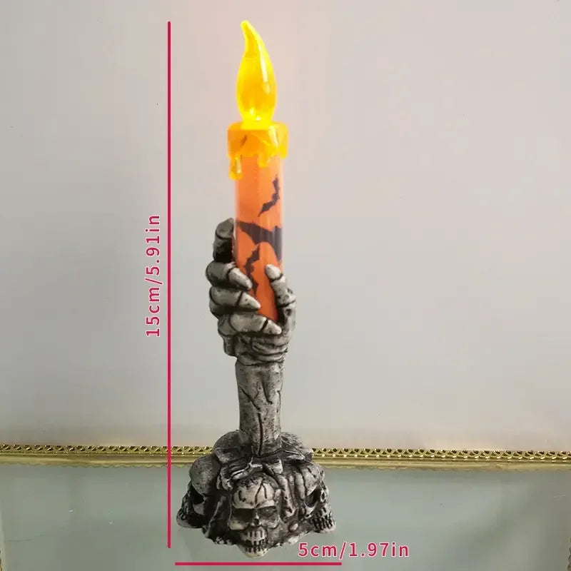 Skeleton Ghost Hands Led Candles For Halloween