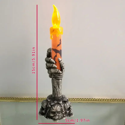 Skeleton Ghost Hands Led Candles For Halloween