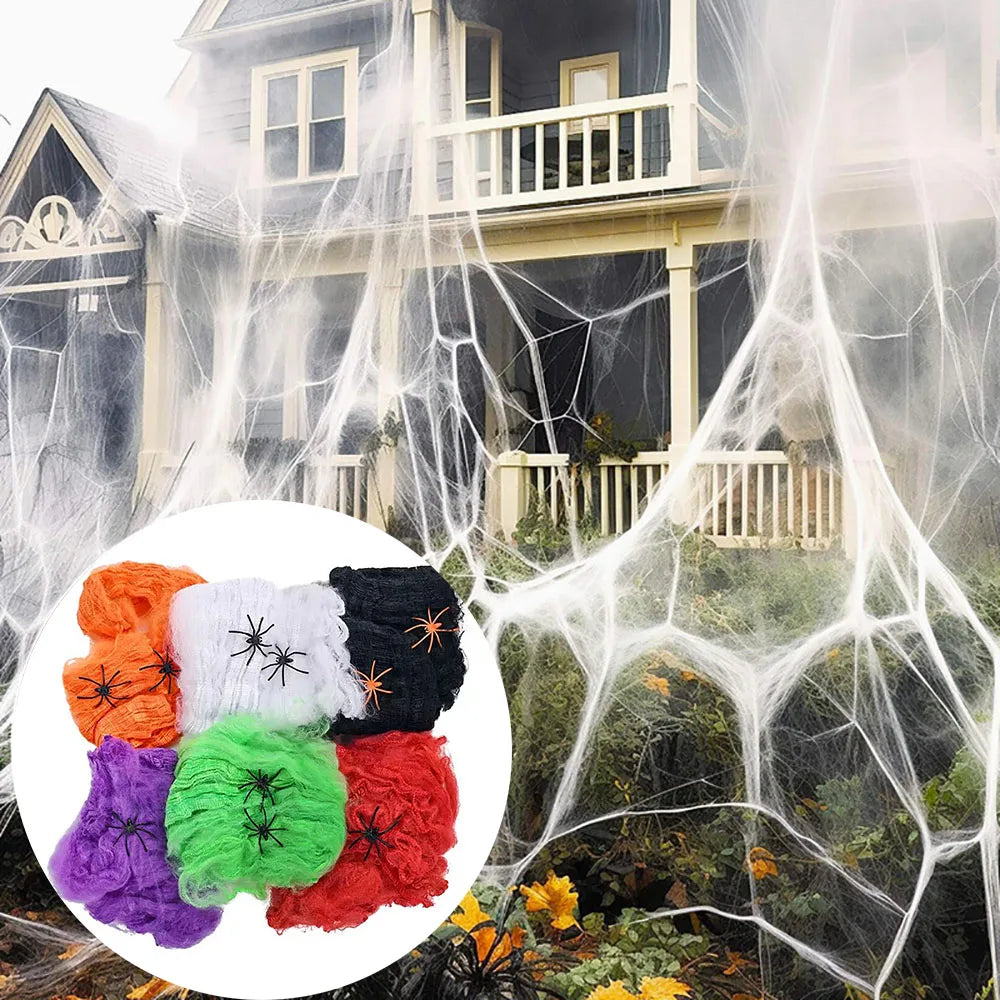 Artificial Spider Web Halloween Decoration