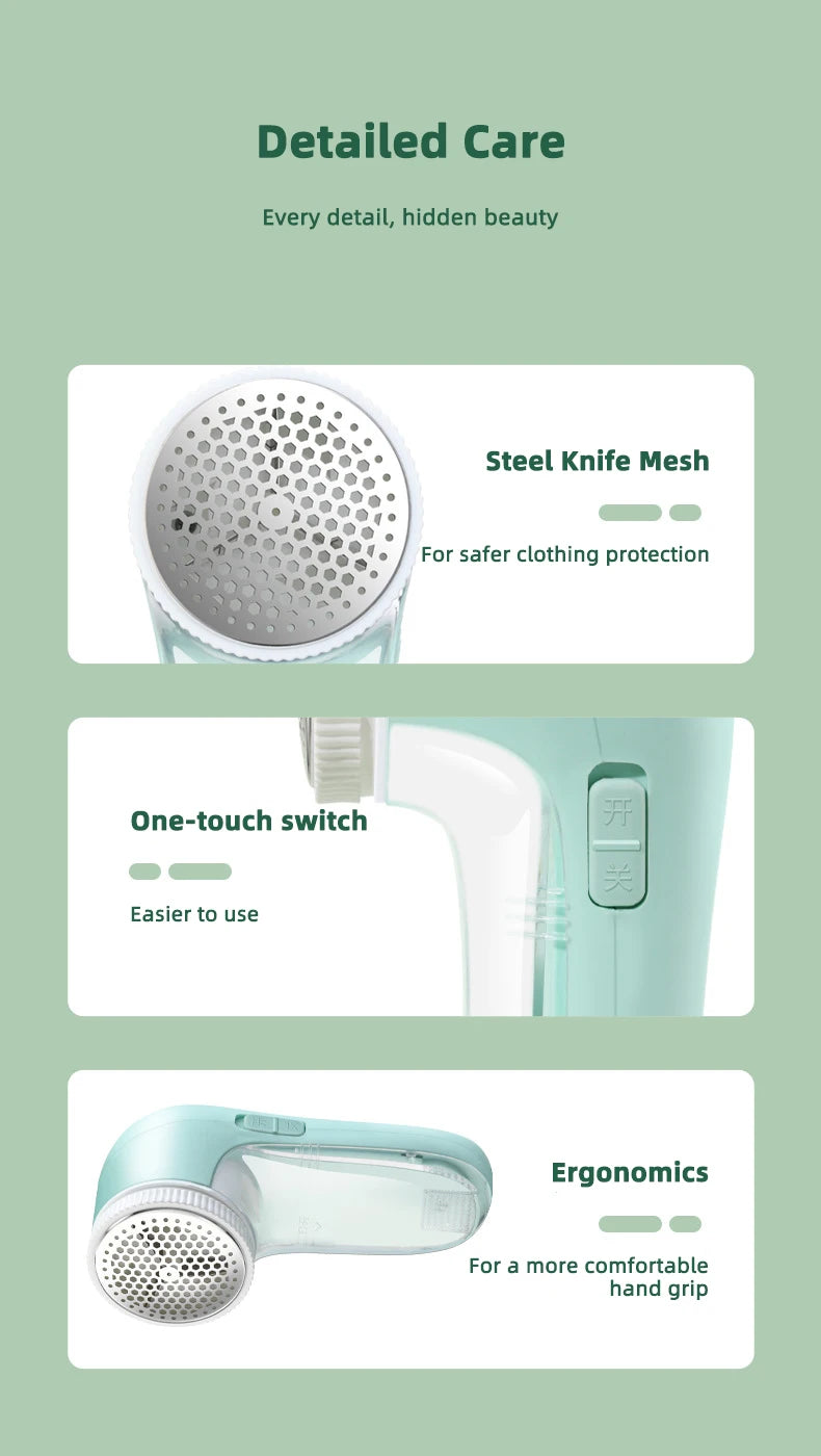 HOMEFISH Electric Clothes Fabric Lint Remover