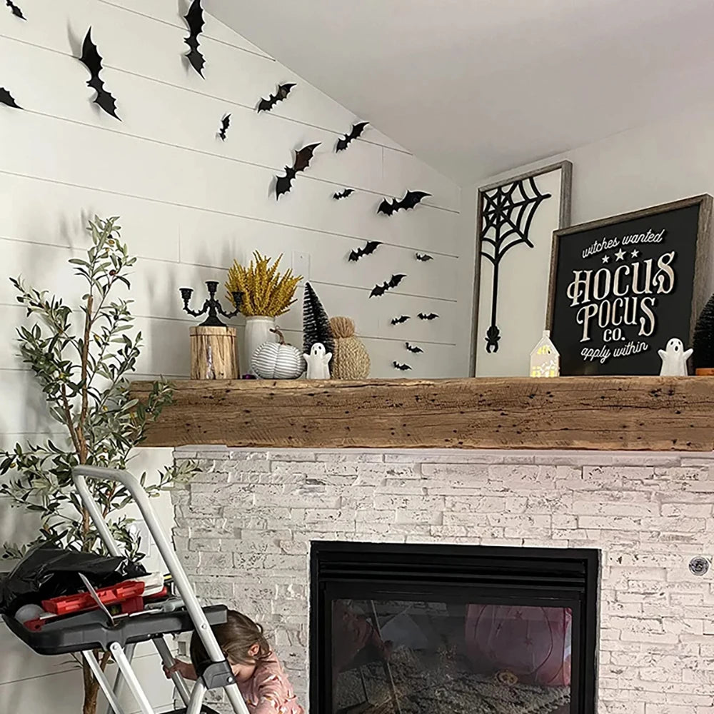 3D Halloween Bats Decorations For Halloween