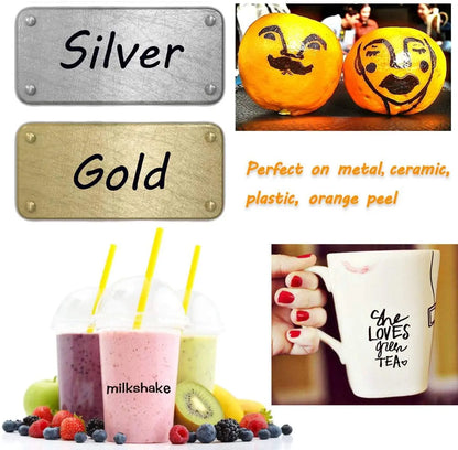 6 PCS Permanent Marker Pen