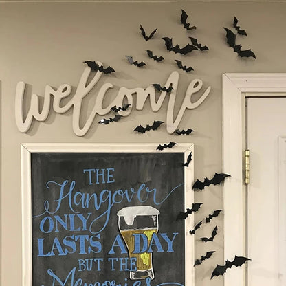3D Halloween Bats Decorations For Halloween