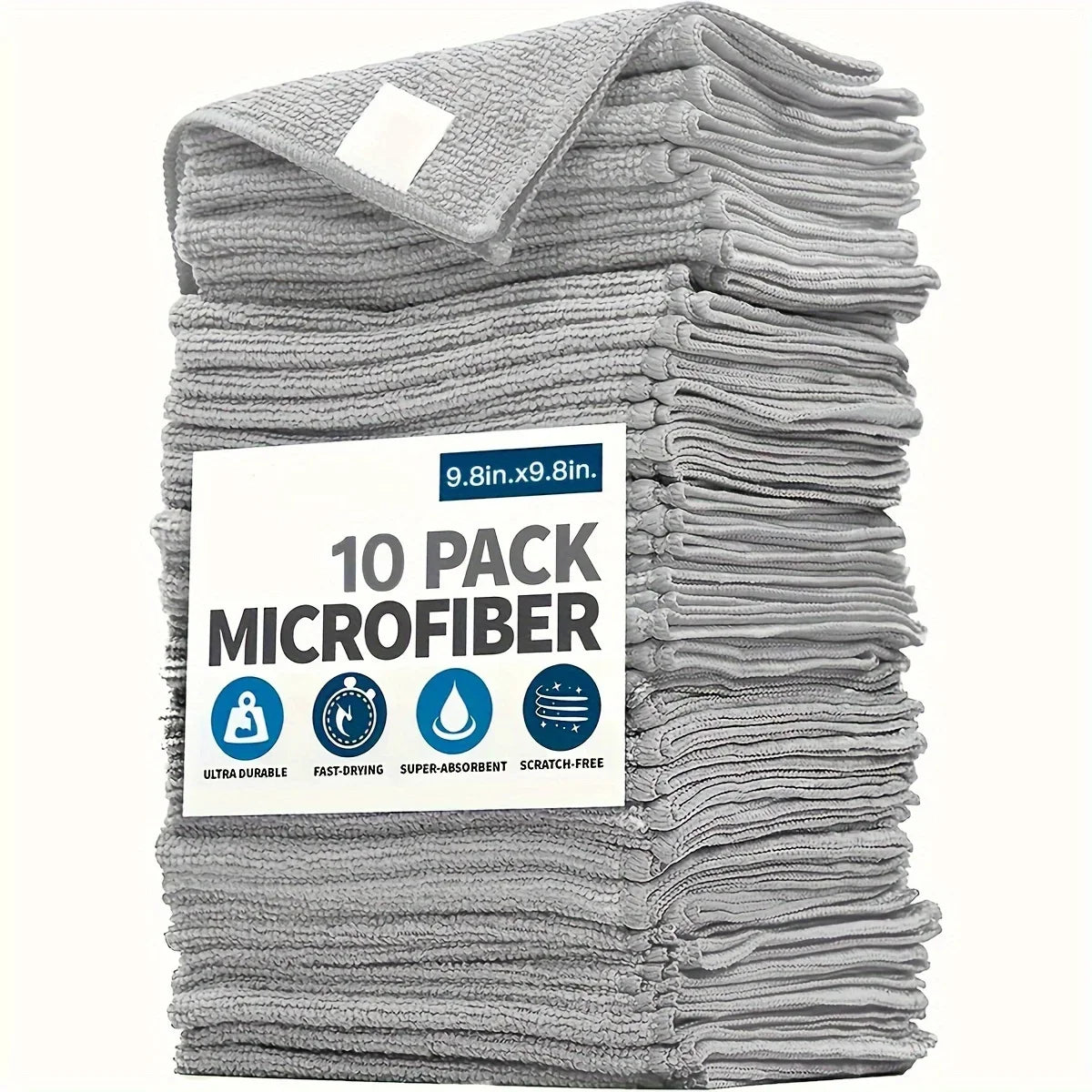 Ultra-fine Fiber Light Gray Kitchen Towel