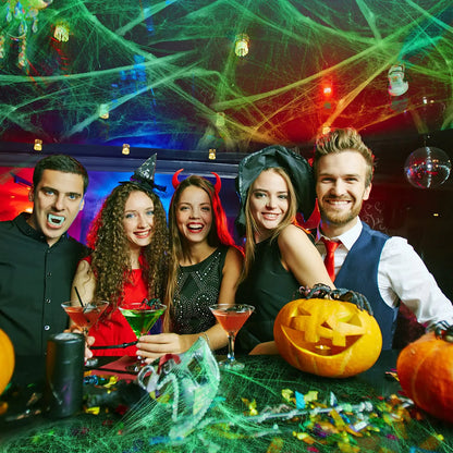 Halloween Glow in The Dark Spider Web Decoration