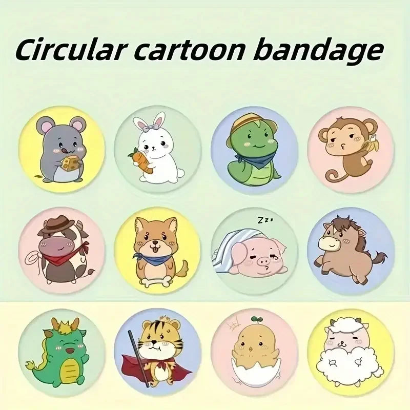 Vibrant Cartoon Waterproof Bandages For Kids