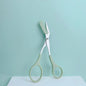 Pink Eyebrow Trimming Scissors with Built-In Comb