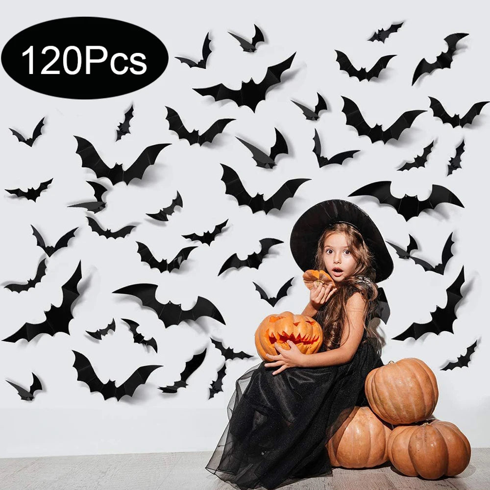 3D Halloween Bats Decorations For Halloween