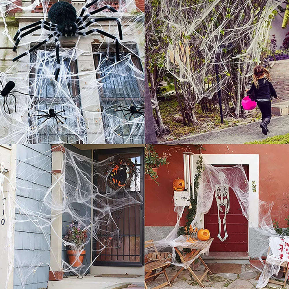 Artificial Spider Web Halloween Decoration