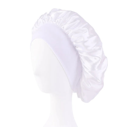 Women's Satin Solid Wide-brimmed Bonnet