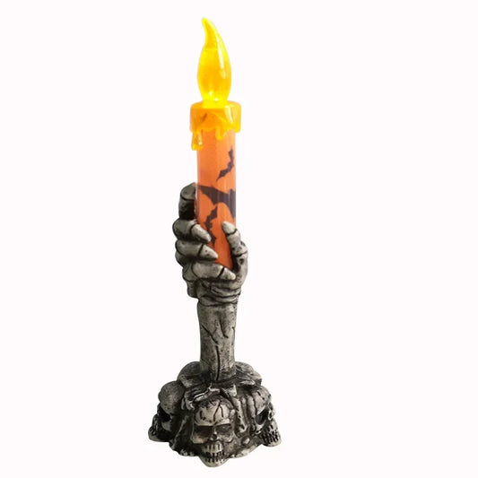Skeleton Ghost Hands Led Candles For Halloween